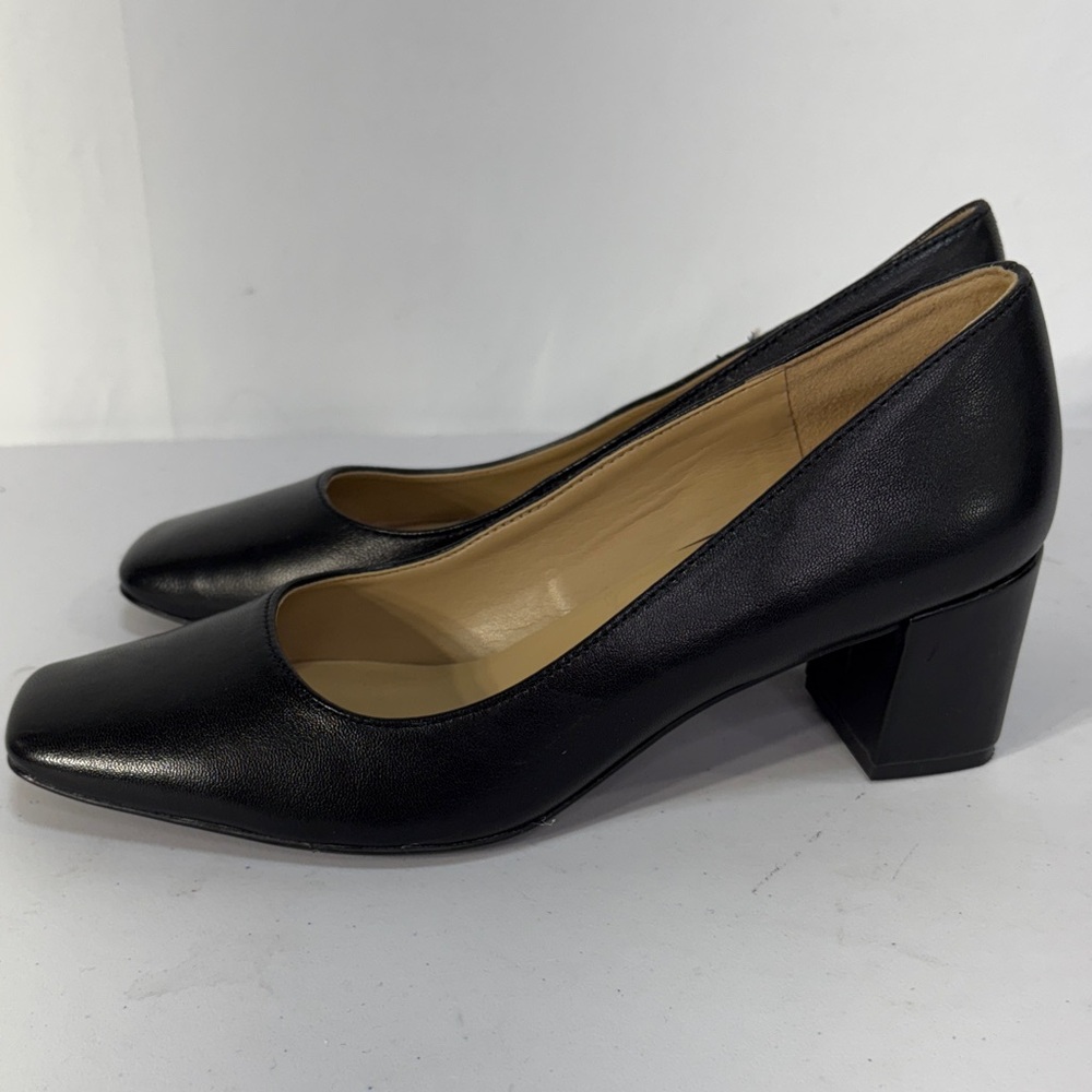 Naturalizer Black Block Heel Pumps